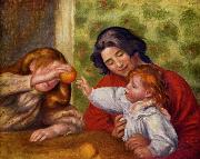 Gabrielle, Jean und ein Madchen, Pierre-Auguste Renoir